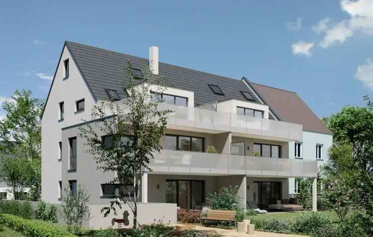 Moderne Wohnanlage in Nürnberg-Eibach mit KFW Effizienzhaus 40 Standard