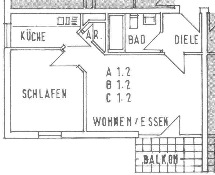Schönes 1 ZKB Appartment in Dresden – Weissig