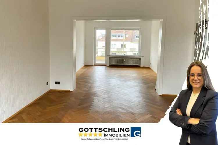 schöne Altbau Wohnung mit 2 luftigen Zimmer im Essener Süden mit großem Balkon