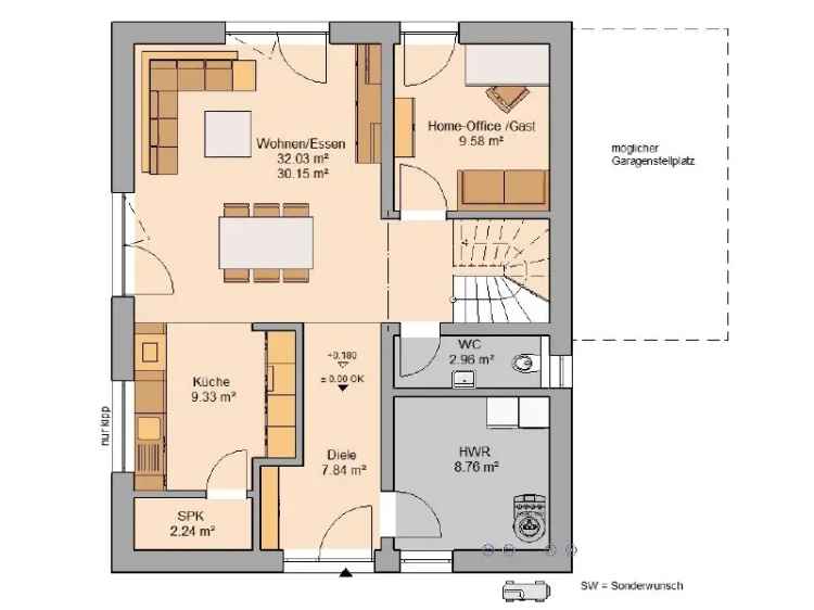 Kaufen Familiehaus Jara in ruhiger Anliegerstraße mit Garten