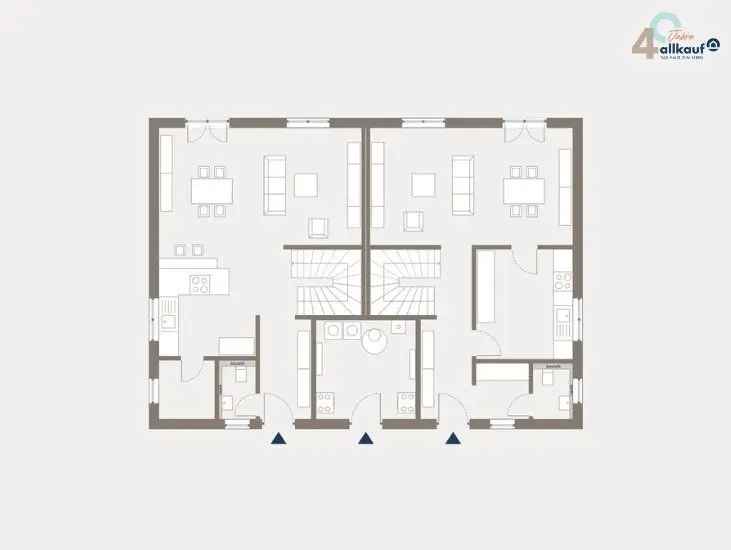 Moderne Doppelhaushälfte mit Garten Individuelle Gestaltung 138m²