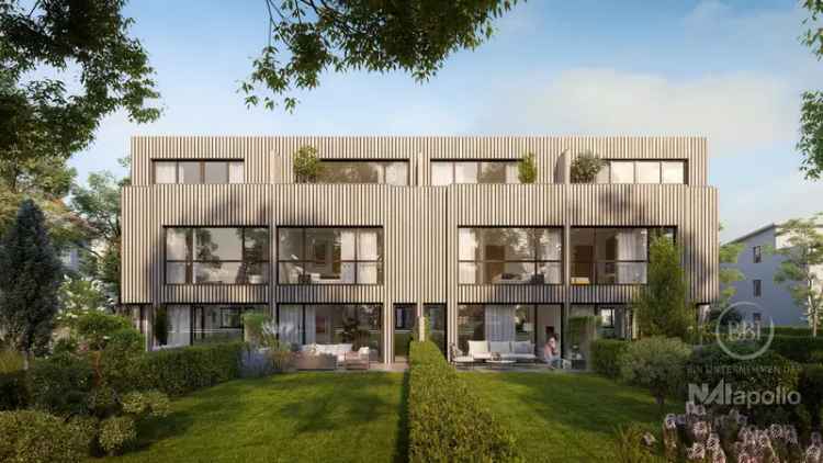 Energieautarke Holzhybrid Townhouses Neubau