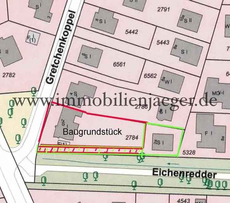 Grundstück mit Haus – Baugrundstück am Eichenredder – ruhige Wohnlage nur mit Einfamilienhäusern