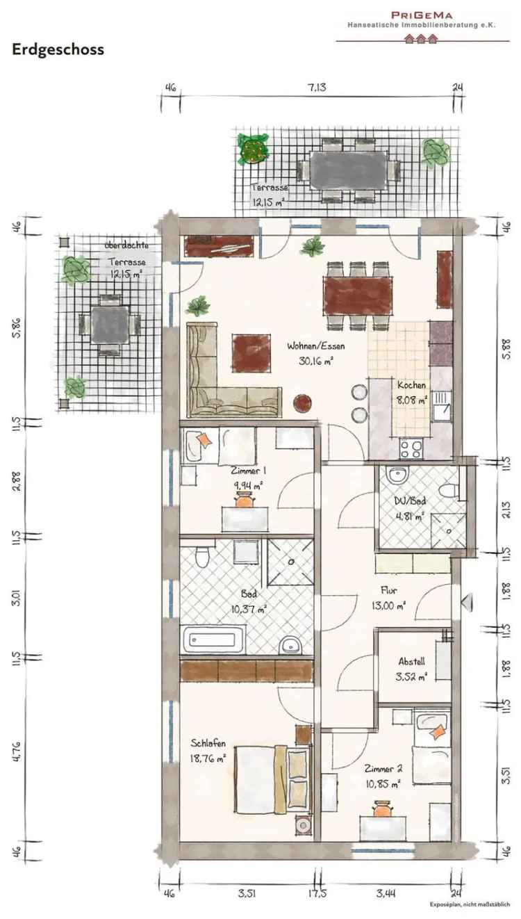 *NEUBAU* Terrassenwohnung im grünen Ohlstedt