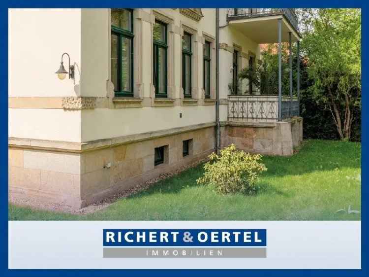 3 Zimmer Wohnung Erdgeschoss Balkon Garten Jugendstilvilla