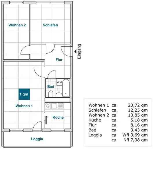 NEU saniert - 3 Zimmer Wohnung mit Aufzug