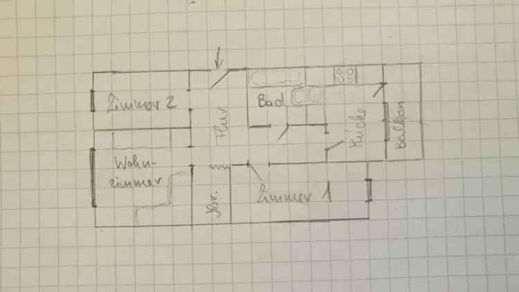 3 Raum Wohnung mit Balkon in Hellersdorf