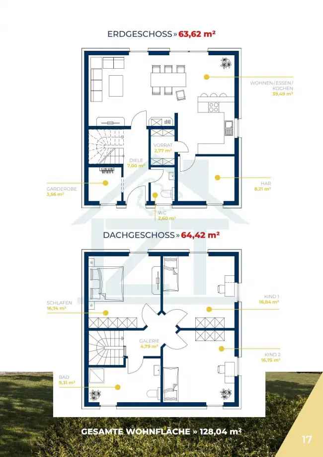 Exklusive 140 m² Stadtvilla in Massivbauweise inklusive ca. 590 m² Grundstück in Großobringen