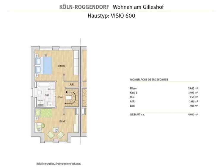 Moderne Doppelhaushälfte (Neubau) in schöner Wohnlage in Köln-Roggendorf!