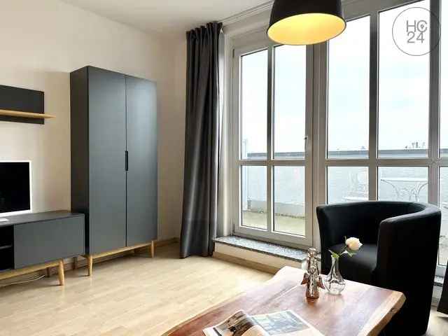 Modisch möbliertes und charmantes Studio Apartment mit Dachterrasse in Leipzig