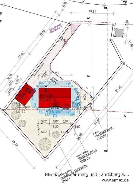 Wohnen im GRÜNEN => Bauland für Bebauung EFH, DHH, ZFH mit EG/OG/DG in der Gemeinde Pfeffenhausen, inkl. Außenbereich ca.1.060 m² ab 147.300 EUR