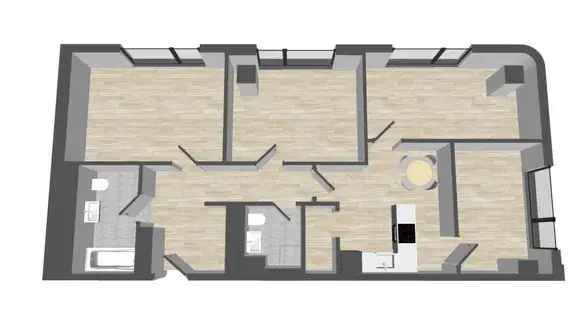 Wohnung (16.0 m²) zur Miete in Frankfurt am Main (Hamburger Allee 2, 60486 Frankfurt, Germany) - immosurf.de