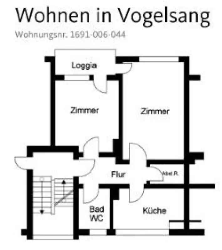 Wohnungstausch Köln Vogelsang 55m² 2 Zimmer Balkon Haustiere erlaubt