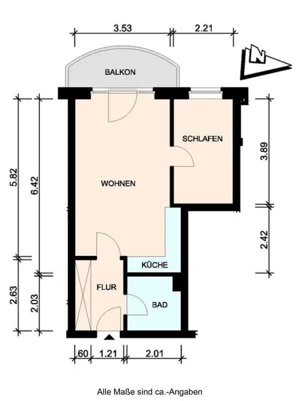 Wohnung mieten in Altona Hamburg mit Balkon und Einbauküche