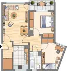 Wohnung (80.0 m²) zur Miete in Dortmund (Körner Hellweg 27, 44143 Dortmund, Germany)