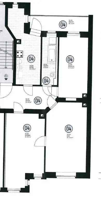 3-Raumwohnung in Zentrum von Gohlis mit Balkon