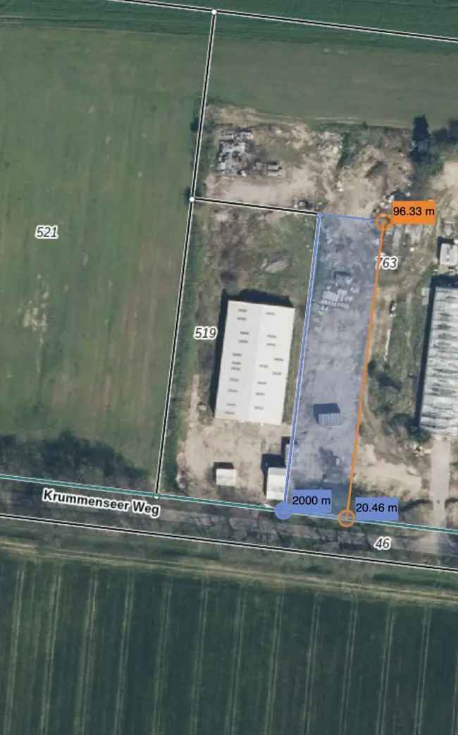 Grundstück in Wegendorf: 2000 m² Bauland