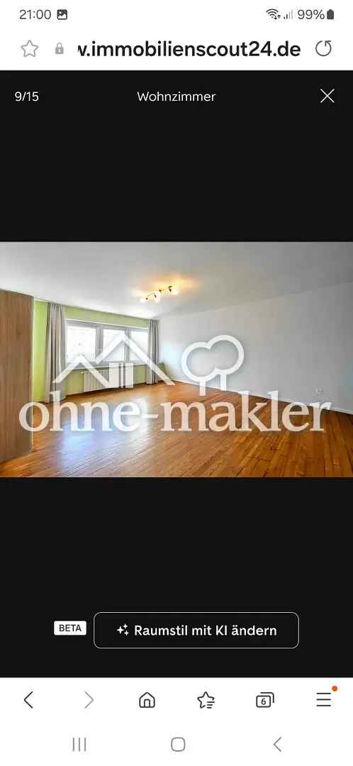 Uninahe 2ZKDB (auch als WG), Parkettboden, moderne Einbauküche
