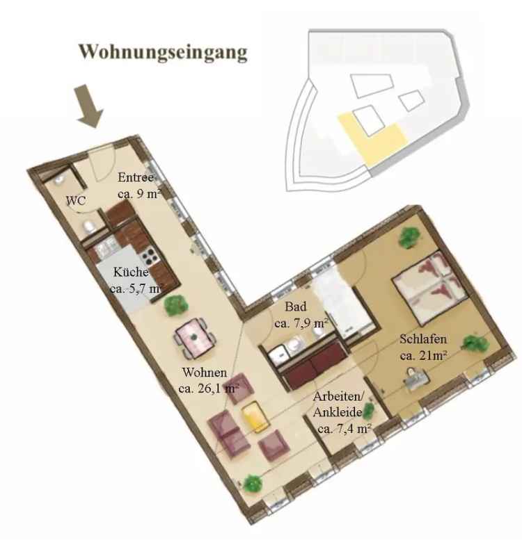 Mieten Exklusive Wohnung Zentrum Dresden mit Concierge