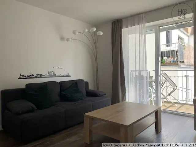 Aachen-Haaren: Modern möbl. 2-Zimmerwohnung mit Balkon