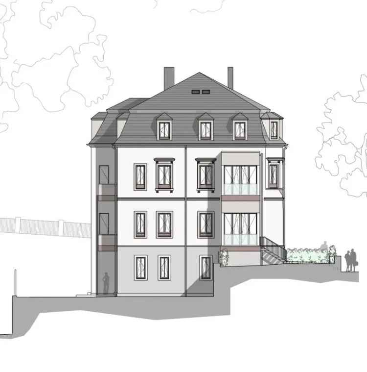Kauf freistehende Villa in Dresden mit Baugenehmigung für Wohnungen