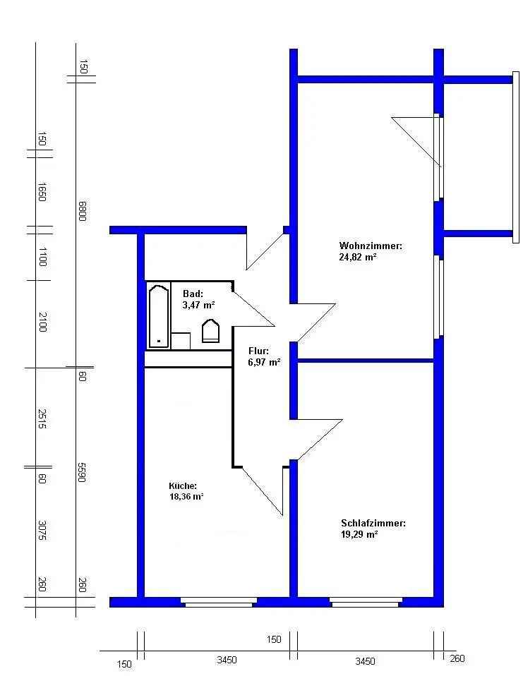 Helle 2-Raum Wohnung nahe Kulkwitzer See