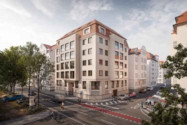 KfW40-Neubauprojekt in der beliebten Südvorstadt: 4Raum-Wohnung mit großem Balkon zum Eigentum