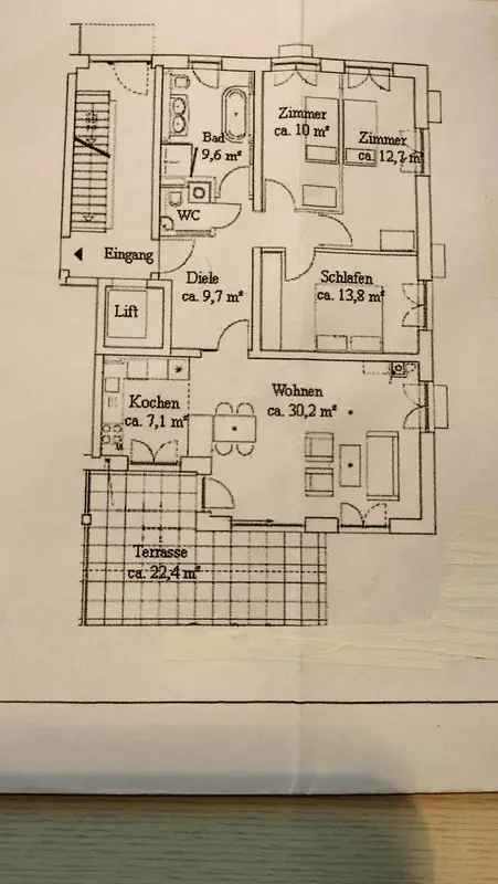 Mieten Wohnung in Dresden mit Terrasse und Garten