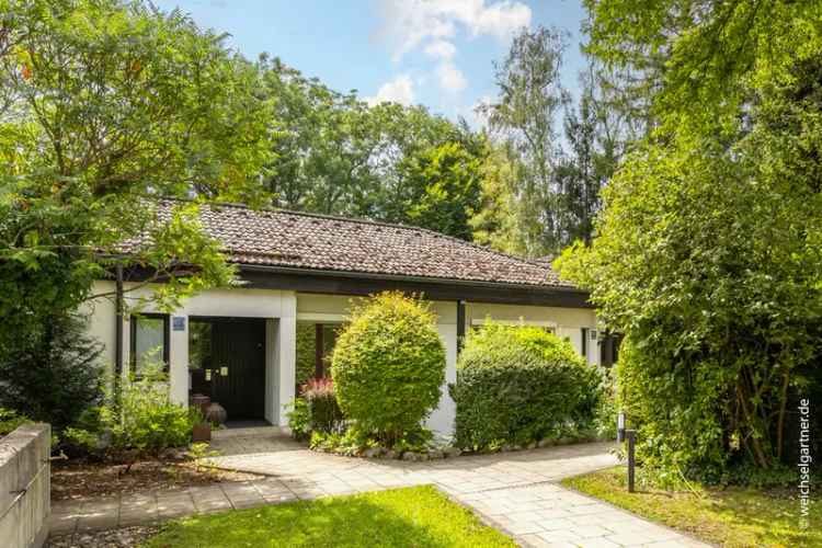 Luxuriöser Doppelbungalow am Isar-Hochufer in München-Oberföhring