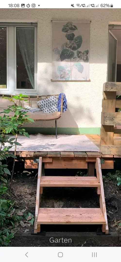 1.5 Zimmer mit Terrasse, Garten zu verkaufen