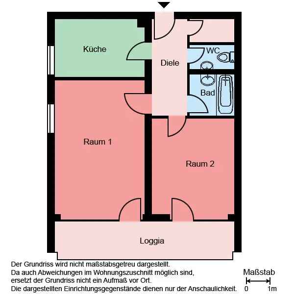 2-Zimmer-Wohnung in Bochum Steinkuhl