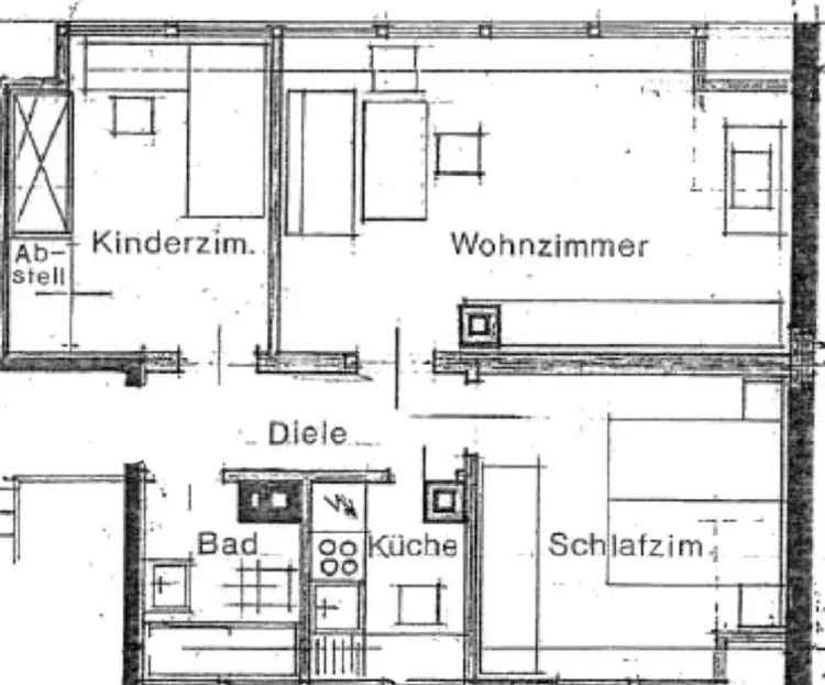 Helle 3-Zimmer-Dachgeschossw. in zentraler Lage –Aktuell in Sanierung, Erstbezug nach Fertigstellung