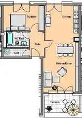 Wohnung (60.0 m²) zur Miete in Frankfurt am Main (Bleichstraße 38, 60313 Frankfurt, Germany)