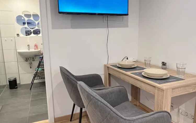 1-Zimmerwohnung mit Wlan, Küche, Doppelbett, Dusche/WC und Waschmaschine