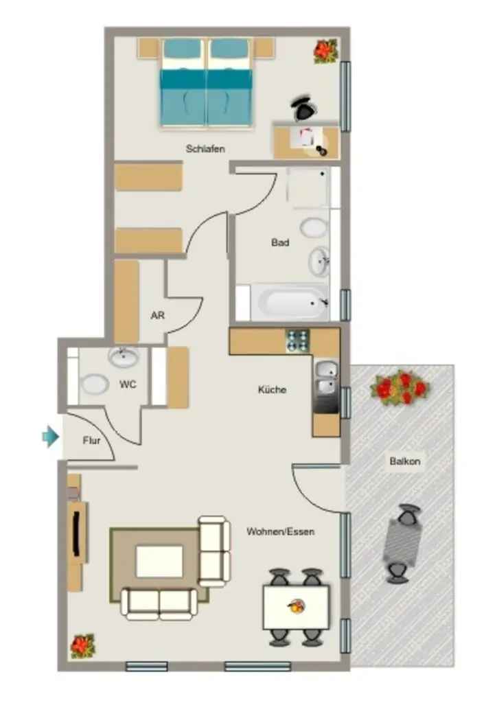 Exklusive Wohnung Bellevie KfW 70 Zentrale Lage Tiefgarage