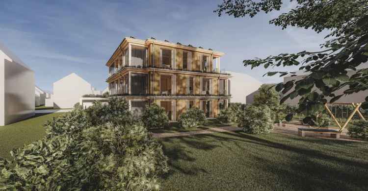 Moderne Gartenwohnung in einzigartigem Vollholzhaus mit Tageslicht-Badezimmer & offenem Wohnkonzept