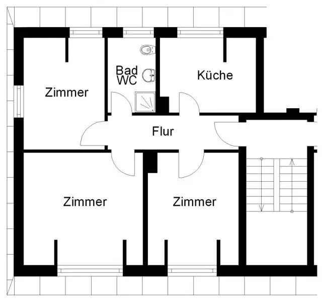 Studenten aufgepasst! WG geeignete Wohnung zu vermieten!