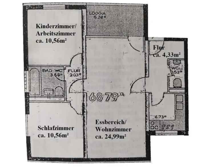 Familiendomizil direkt am Wöhrder See: gemütliche 3-Zimmer-Wohnung zu verkaufen