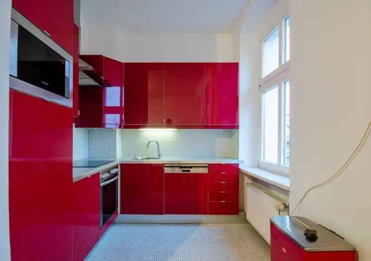 5 Zimmer Altbauwohnung Friedrichshain Kamin 3 Balkone 2 Bäder