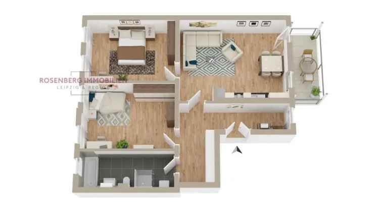*bezugsfrei* 3-Zimmerwohnung mit Balkon in Leipzig / Möckern