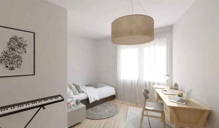 Moderne Barrierefreie Wohnung in Berlin mit Loggia und offener Küche