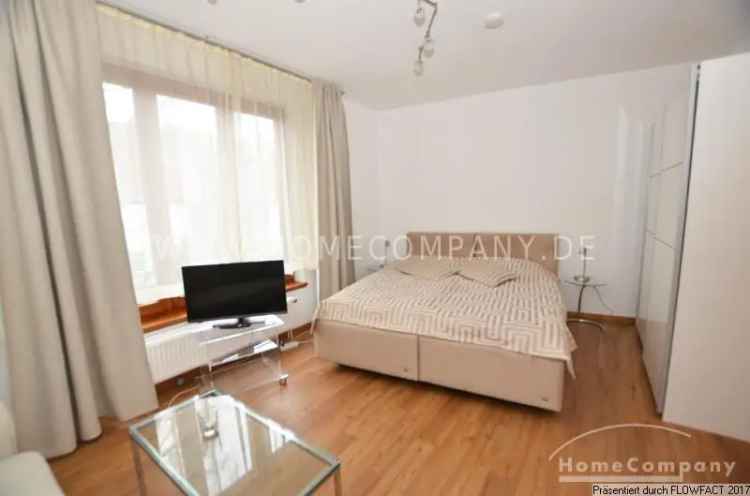 Schnoor Apartment Bremen Doppelbett Wohnküche Waschmaschine