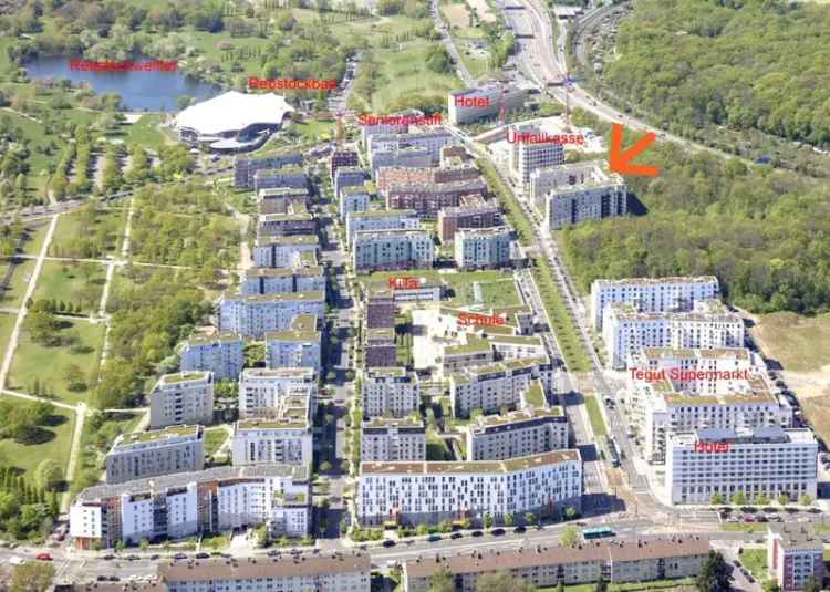 Sehr gefragte Rebstock Park Viertel, 4 Zi., EBK, 2 Bäder, Süd-West Balkon und viel Grün herum.