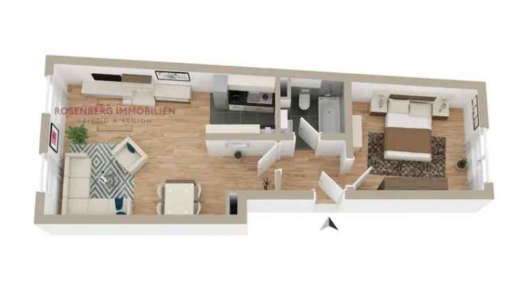 Helle 2-Raumwohnung in in pulsierender Innenstadtlage Leipzig / Zentrum-Süd