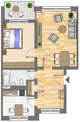 Wohnung (53.0 m²) zur Miete in Dortmund (Heimbaustraße 39, 44143 Dortmund, Germany)