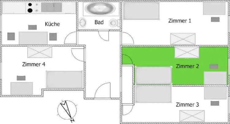 WG-Zimmer mieten Berlin, Deutschland