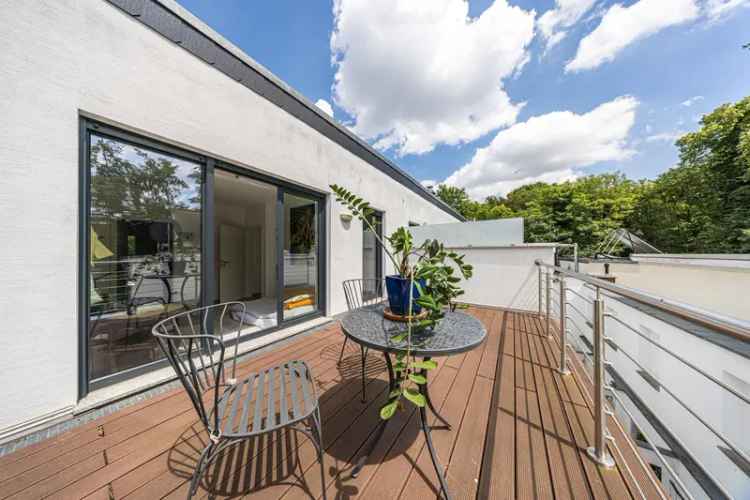 Luxuriöse Maisonette Leipzig 196m² 4 Ebenen Loft Terrasse Bootsanleger