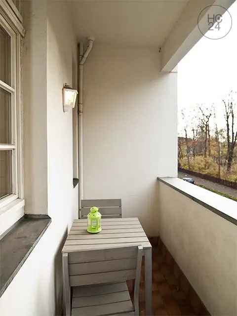 Möblierte Wohnung Leipzig Stötteritz Balkon Grüne Blick