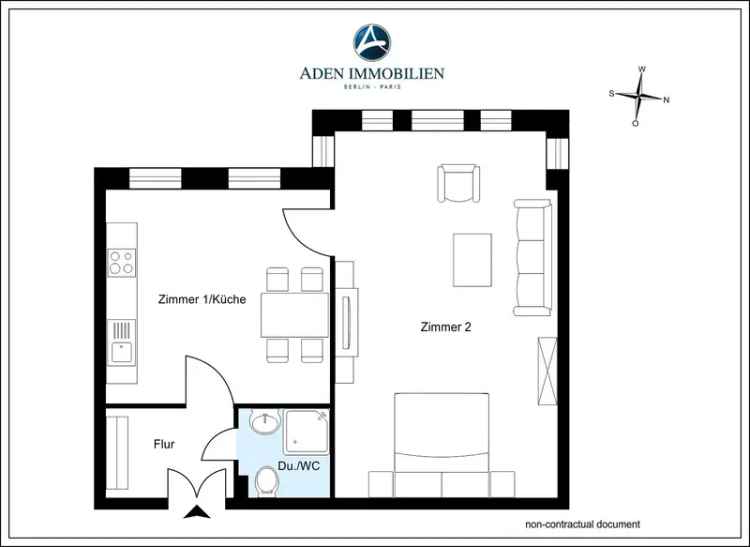 PROVISIONSFREI! 1,5-Zimmer-Wohnung in bester Lage nahe Kurfürstendamm!