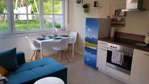 Mieten Wohnung in Wolfersdorf modern mit Garten und 24h Check-In